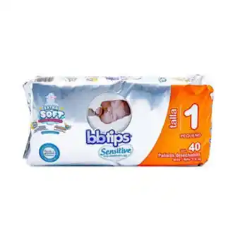 Pañales bbtips etapa 1 40 unidades