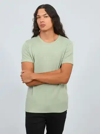 Cuidado con el Perro Playera con textura y estampado oferta