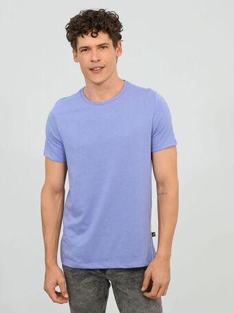 Cuidado con el Perro Playera básica cuello redondo oferta