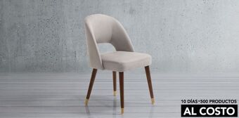 Silla vita gris nogal