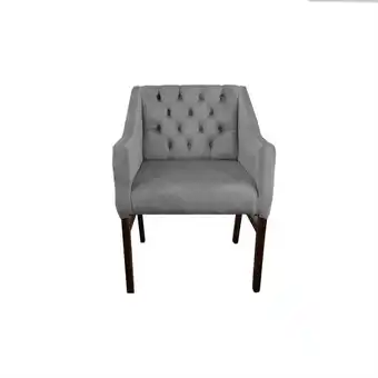 Sillon brownie terciopelo gris
