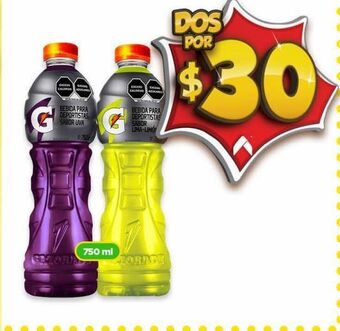 Bodega Aurrerá Bebida isotónica gatorade 750ml oferta