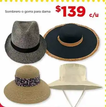 Bodega Aurrerá Sombrero o gorra para dama oferta