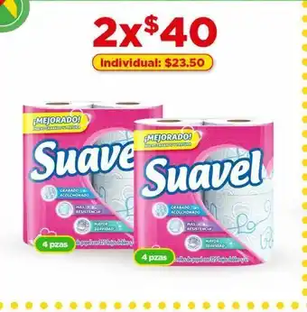 Bodega Aurrerá Papel higiénico suavel 4pzas oferta