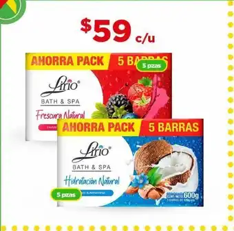 Bodega Aurrerá Jabón lirio 5pzas oferta
