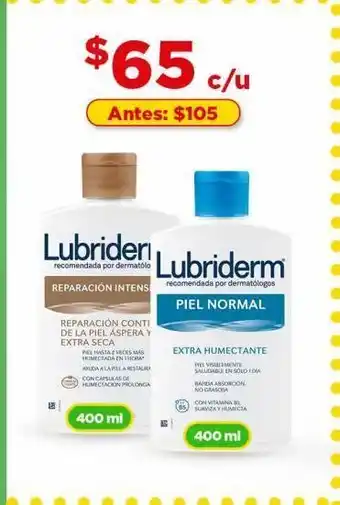 Bodega Aurrerá Crema corporal lubriderm 400ml oferta