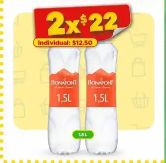 Bodega Aurrerá Agua bonafont 1,5l oferta