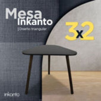 Waldos Mesa inkanto triangular negra ¡3x2! oferta