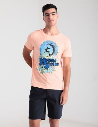 Suburbia Playera mossimo cuello redondo estampado gráfico para hombre oferta