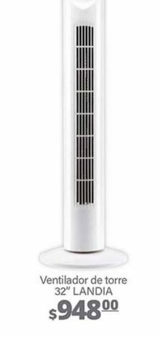 La Comer Ventilador de torre 32" landia oferta