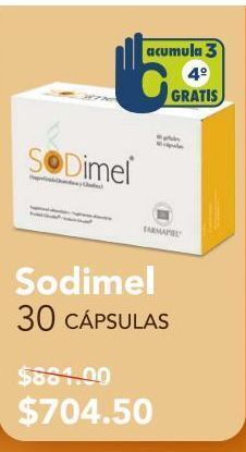 Farmacia San Pablo Sodimel sumplemento alimenticio antiedad 30 cápsulas caja oferta