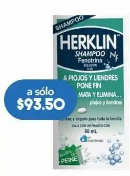 Farmacia San Pablo Herklin shampoo 60 ml solución frasco fenotrina 0.2 g oferta