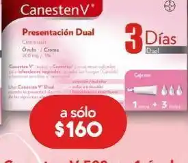Canesten v infecciones vaginales dual 3 días óvulos + crema 3 óvulo caja