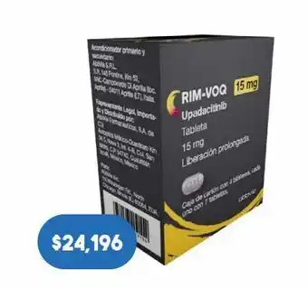 Farmacia San Pablo Rim-voq 28 tabletas caja upadacitinib 15.0 mg oferta