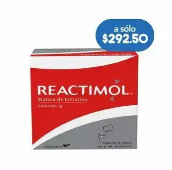 Farmacia San Pablo Reactimol 36 sobres caja maleato de citrulina 1.0 g oferta