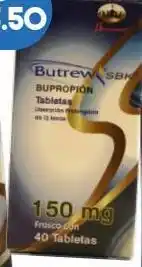 Farmacia San Pablo Butrew sbk 40 tabletas frasco bupropion 150 mg oferta