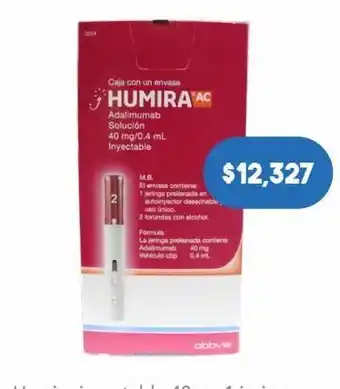 Humira pen inyección 1 pieza jeringa adalimumab 40 mg