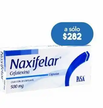 Farmacia San Pablo Naxifelar 20 cápsulas caja cefalexina 500 mg oferta
