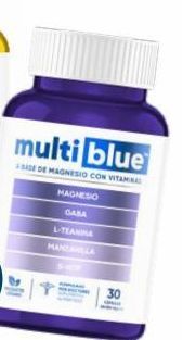 Farmacia San Pablo Multiblue suplemento alimenticio a base de magnesio con vitaminas 30 cápsulas frasco oferta