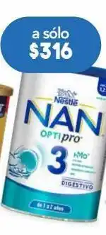 Farmacia San Pablo Nan optipro 3 fórmula infantil para bebés de 1 a 3 años 1.2 kg polvo lata oferta