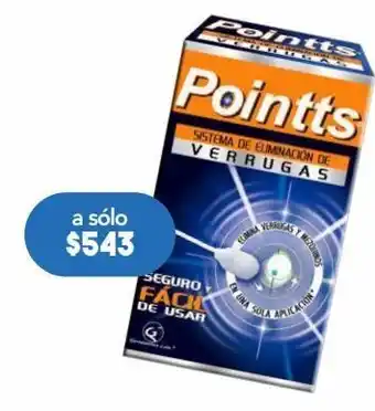 Farmacia San Pablo Pointts sistema de eliminación de verrugas y mezquinos en una sola aplicación 80 ml solución pincel aplicador oferta