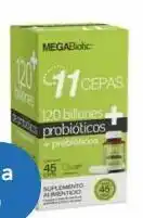 Farmacia San Pablo Megabiotic 120 billones de probióticos +prebióticos suplemento alimenticio 45 cápsulas caja probioticos 120.0 ufc oferta
