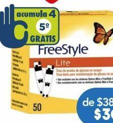 Farmacia San Pablo Freestyle lite tiras 50 piezas tubo oferta