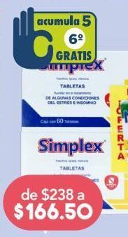 Farmacia San Pablo Simplex duopack tratamiento de algunas condiciones de estrés e insomnio 120 paquete oferta