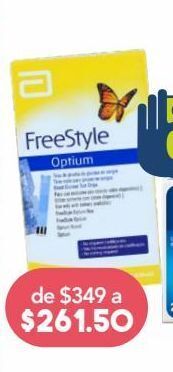 Farmacia San Pablo Freestyle optium tiras de prueba de glucosa en sangre 50 piezas caja oferta