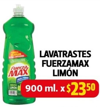 Farmacias Guadalajara Lavatrastes Fuerzamax Limón 900ml oferta