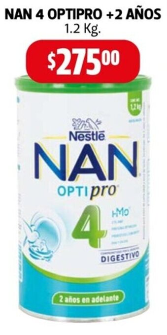 Nan 4 Optipro +2 Años 1,2kg