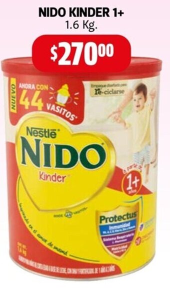 Farmacias Guadalajara Nido Kinder 1+ 1,6kg oferta