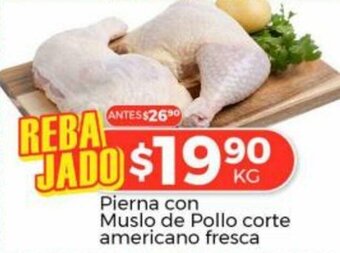HEB Pierna con Muslo de Pollo Corte Americano Fresca oferta