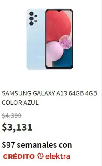 Samsung Galaxy A13 64GB 4GB Color Azul