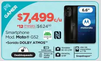 Chedraui Smartphone Mod. Moto G52 oferta