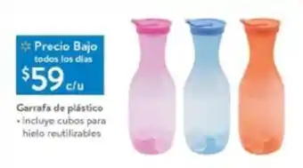 Walmart Garrafa de Plástico • incluye cubos para hielo reutilizables oferta