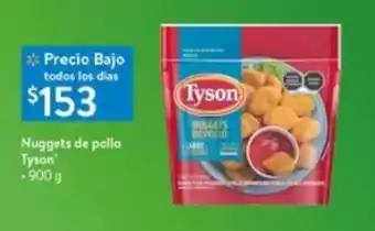 Walmart Nuggets de Pollo Tyson 900g oferta