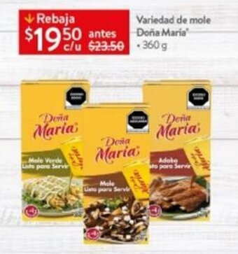 Variedad de Mole Doña Maria 360g