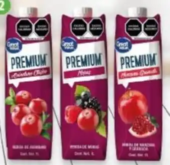 Walmart Variedad de Jugos Premium Great Value 1L oferta