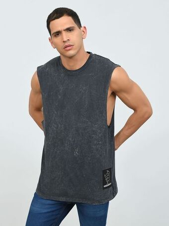 Cuidado con el Perro Playera sin manga lavado oferta