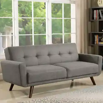 Costco Sofá Cama Retro Color Gris, Coaster oferta