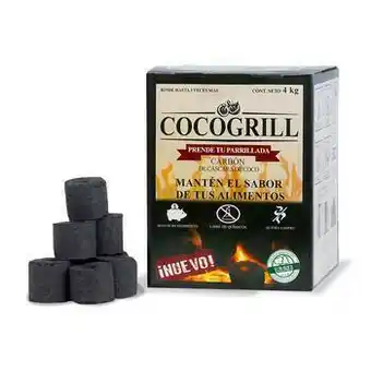 Costco Carbón de Cáscara de Coco, Cocogrill 4 Kg oferta