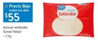 Walmart Azúcar Estándar Great Value 2kg oferta