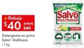 Walmart Detergente en Polvo Salvo Multiusos 1kg oferta