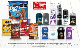 Chocolate en Polvo Chocomilk, Chocolates M&M's, Caramelos Skittles Conejos Turin Minis