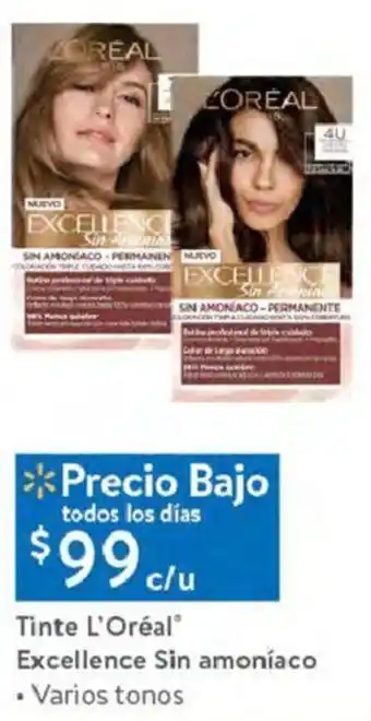 Tinte L'Oréal Excellence Sin Amoníaco