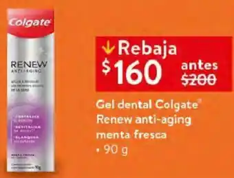 Walmart Gel Dental Colgate Renew Anti-Aging Menta Fresca 90g oferta
