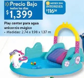 Play Center para Agua Unicornio Mágico 2,74 x 1,98 c 1,37m