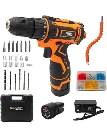 Set taladro atornillador inalámbrico stay elit drill-02 de 14.4 v