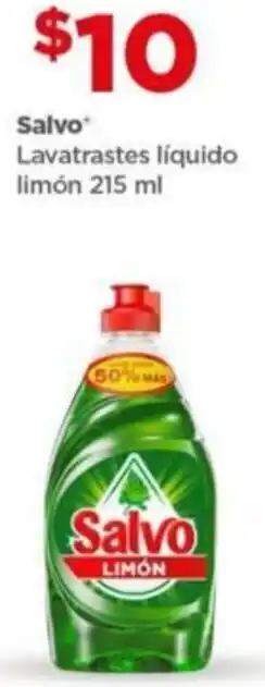 Bodega Aurrerá Salvo Lavatrastes Líquido Limón 215ml oferta